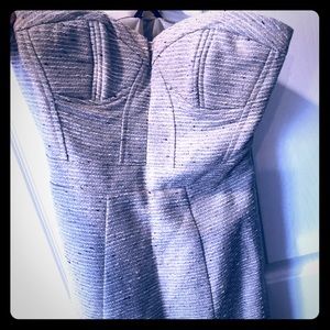 Tweed Silver with Sparkles Dress